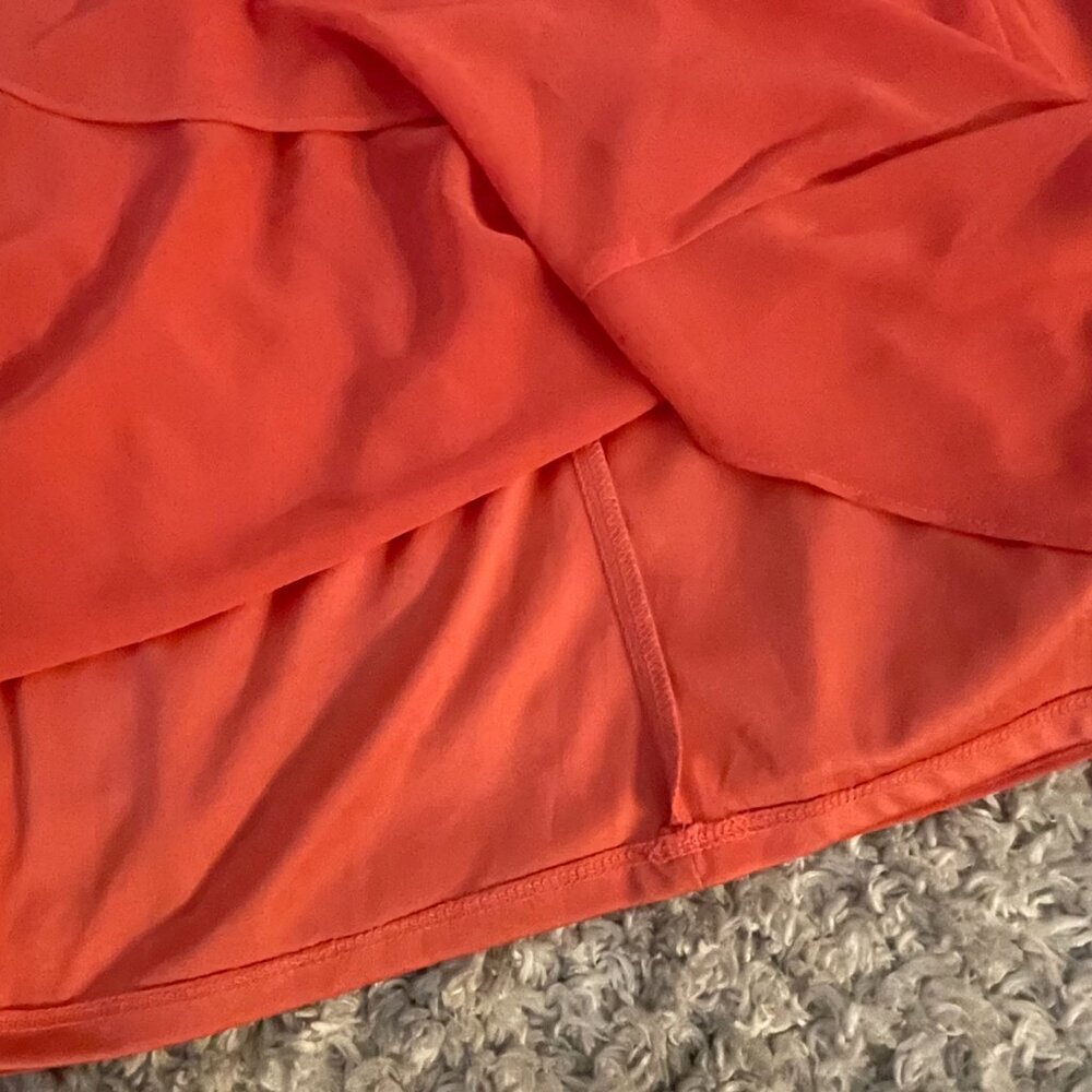 Thalia Sodi Coral Chain Halter Asymmetrical Dress L - Picture 9 of 10